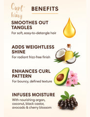 On Natural Curl-N-Wavy lightweight application with non-sticky finish.