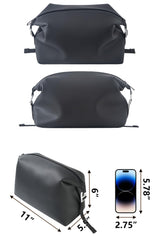 Onbagway toiletry bag buckle adjustment shown for secure strap and easy carrying