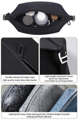 Onbagway toiletry bag flat bottom stands upright on counters