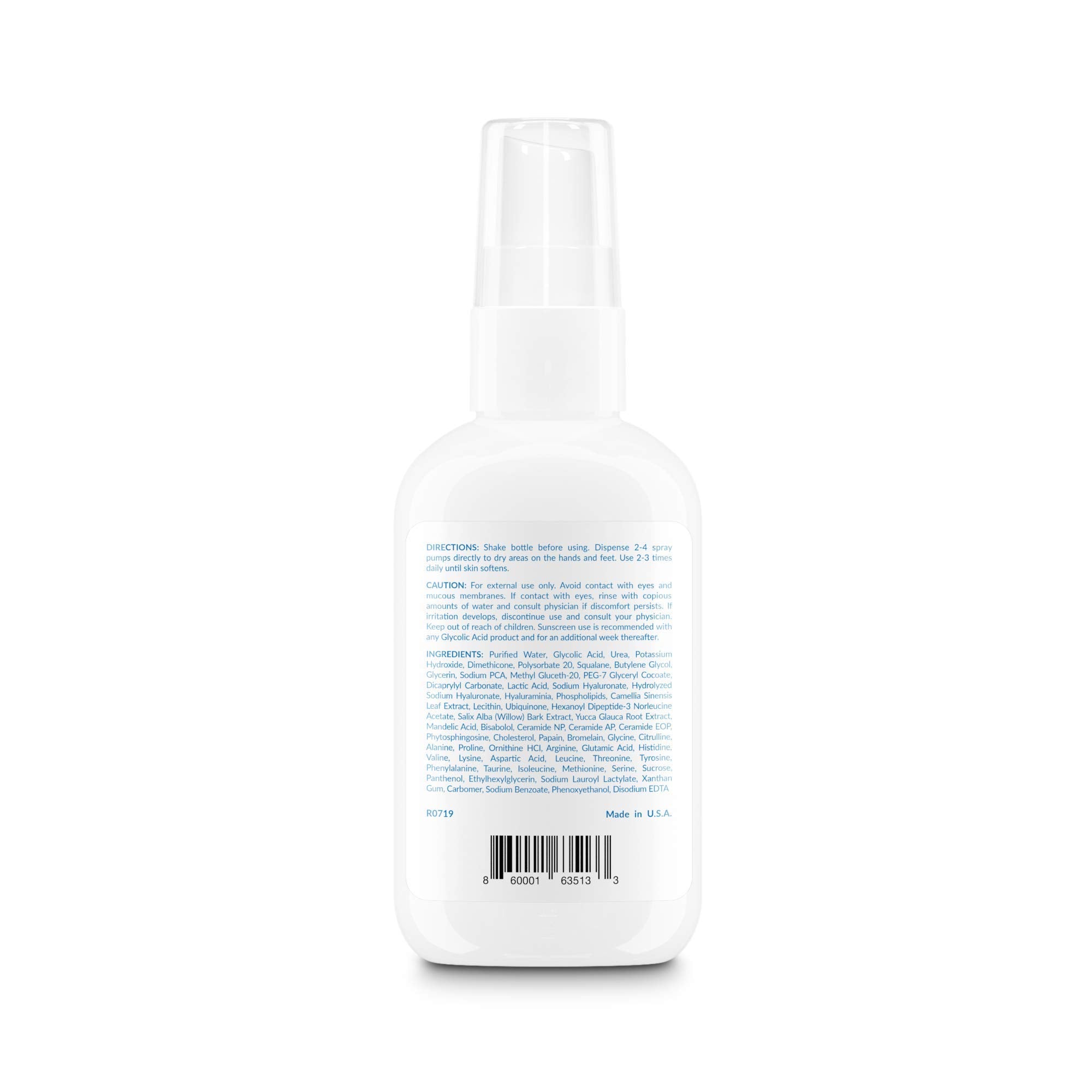 Oncoderm Hand FootRx moisturizing spray application with quick, even coverage for irritated skin.