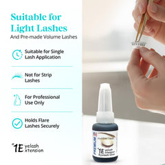 One Eyelash Extension waterproof bond close-up demonstrating lasting wear