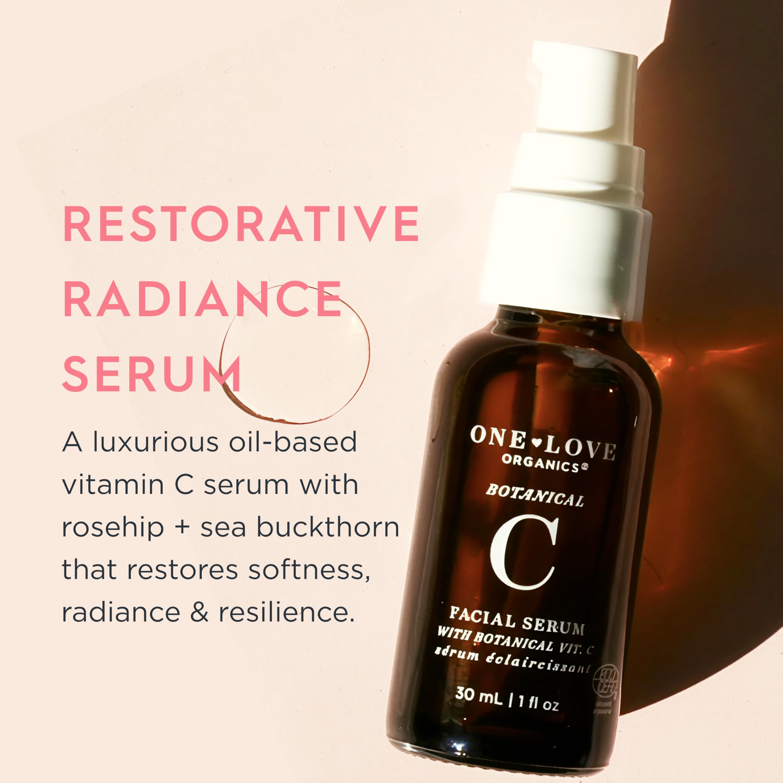 Close-up of the dropper delivering serum for smooth, non-greasy absorption.
