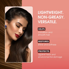 One 'N Only Argan Oil Hair Treatment smooths frizz and flyaways.