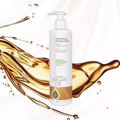 Shiny, frizz-free finish from One 'n Only anti-frizz hydrating cream