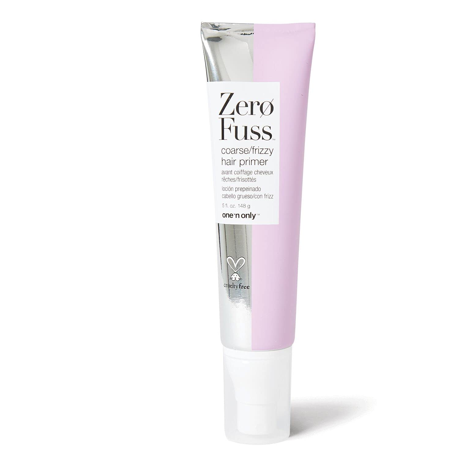One 'N Only Zero Fuss Primer bottle for weightless conditioning and detangling.