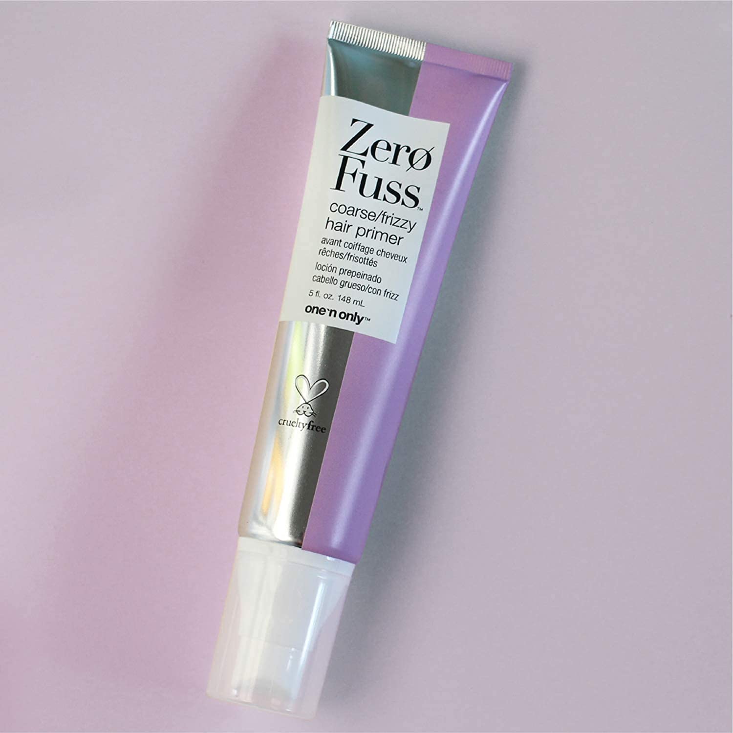 One 'N Only Zero Fuss Primer applied to damp hair for quick prep.