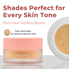 One/Size Sweet Honey compact in travel-ready packaging for on-the-go setting.