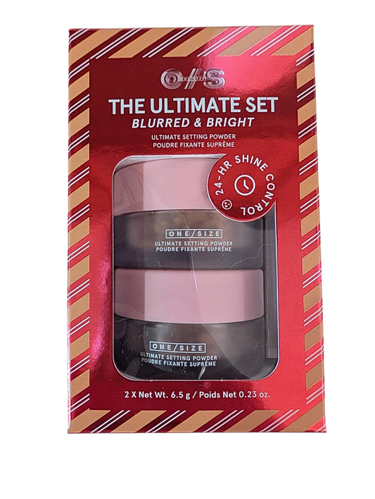 One/Size Ultimate Setting Powder Dark-Deep for deeper complexions with blur and long-lasting matte.