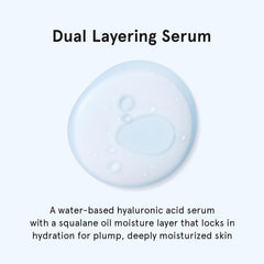ONE THING Hyaluronic Squalane Serum on damp skin nourishes without heaviness.