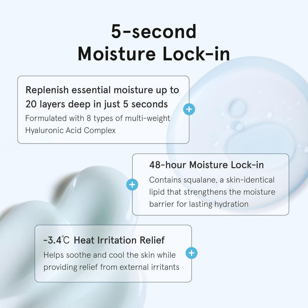 ONE THING Hyaluronic Squalane Serum applied on the face for smooth, non-sticky hydration.