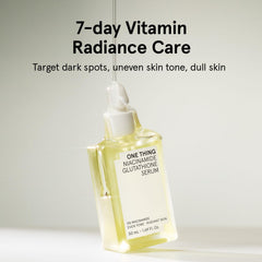 Dropper of One Thing Niacinamide Glutathione Serum for precise daily application