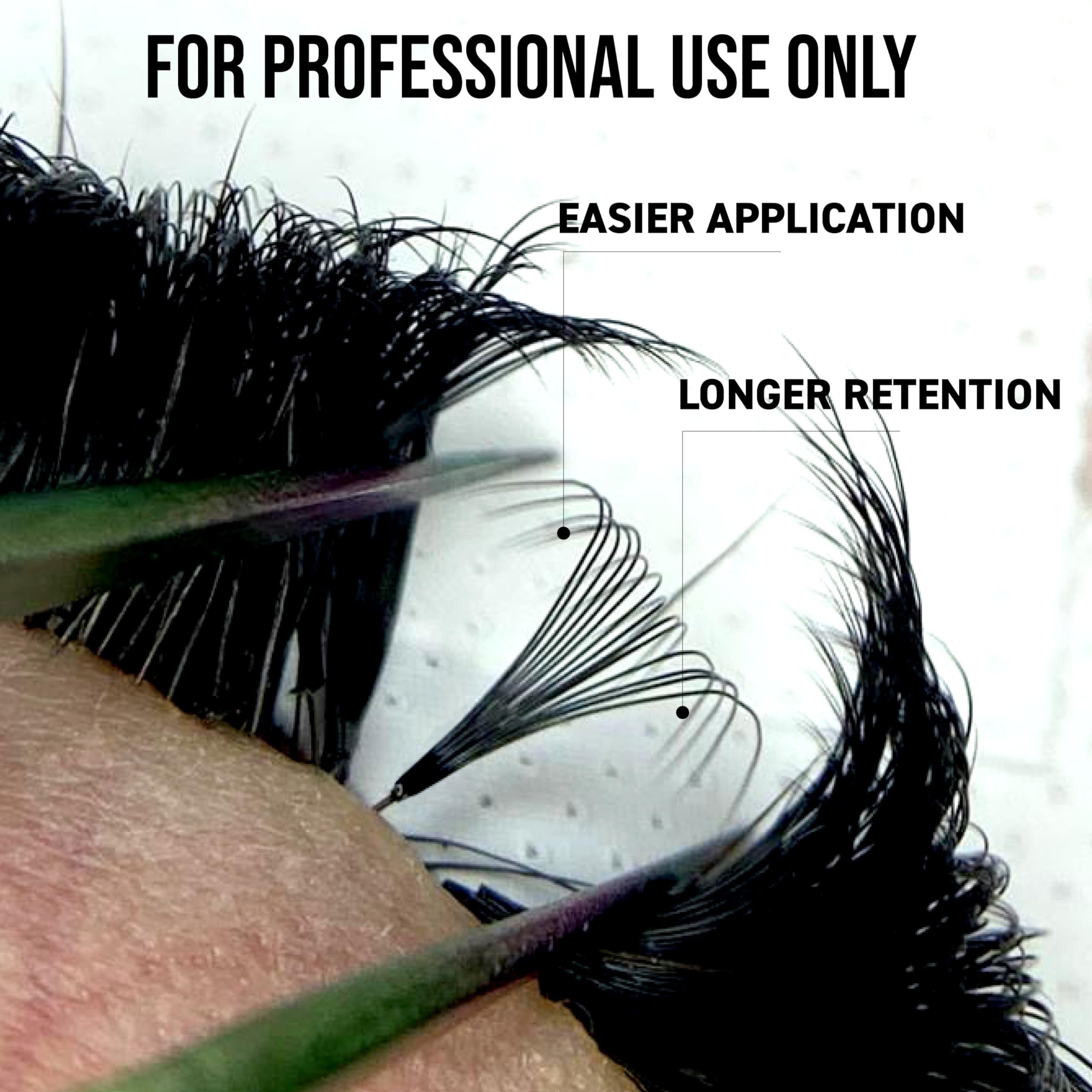 One V Salon 10D 16-line pro point lash fan mix for even coverage