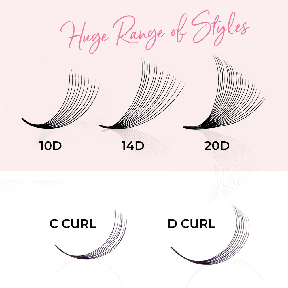One V Salon D curl lashes are lightweight and ultra-dark for natural blend