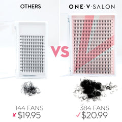 One V Salon fast-application lashes to speed up lash sets