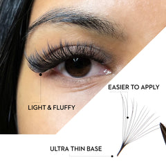 One V Salon mixed lengths 9-15 mm for versatile lash mapping.