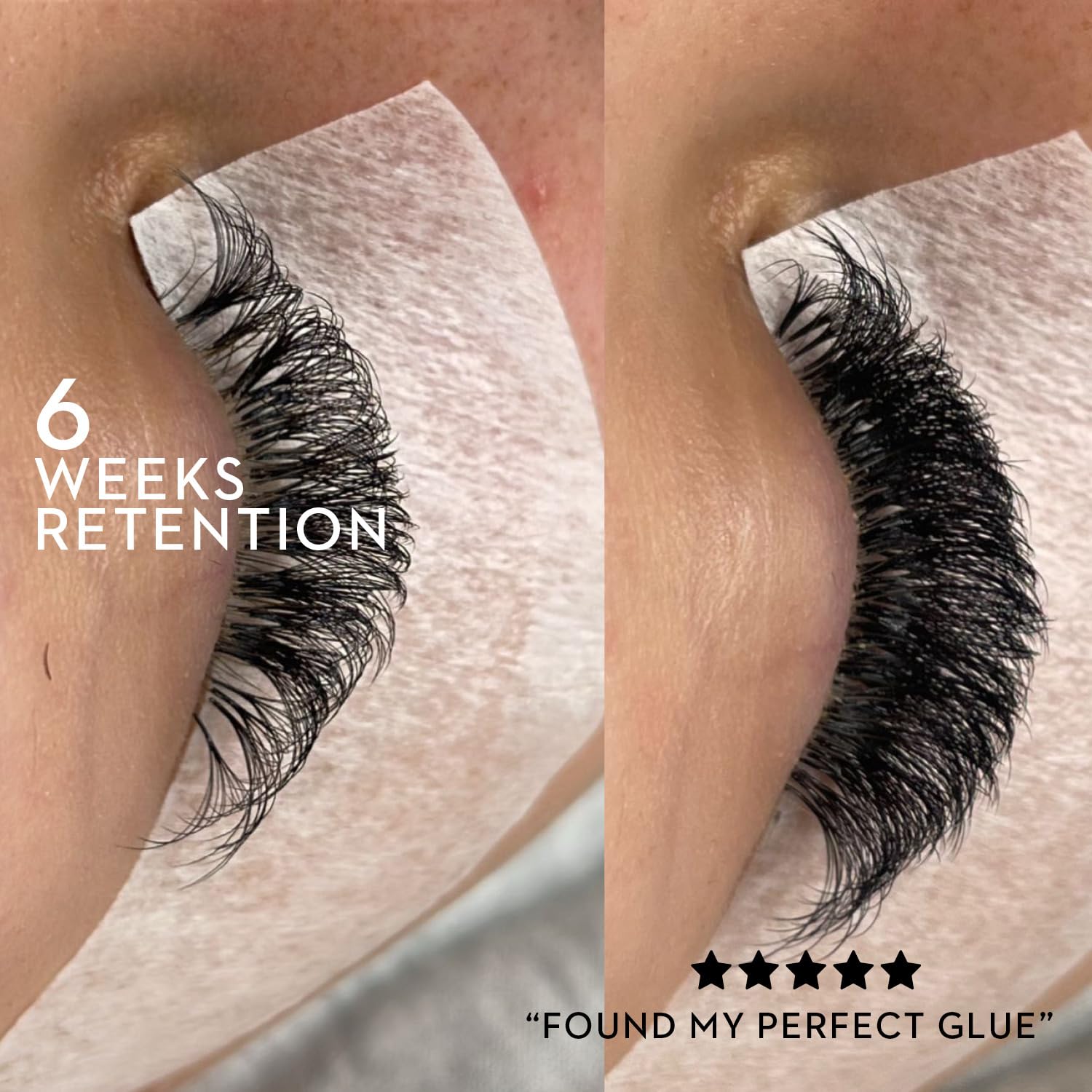 One V Salon Strong Triple Threat latex-free formula label in a salon context.