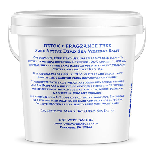 One With Nature Dead Sea Salt mineral-rich crystals for exfoliation