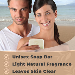 One With Nature Dead Sea Salt Soap lather image, creamy foam from shea and argan oils