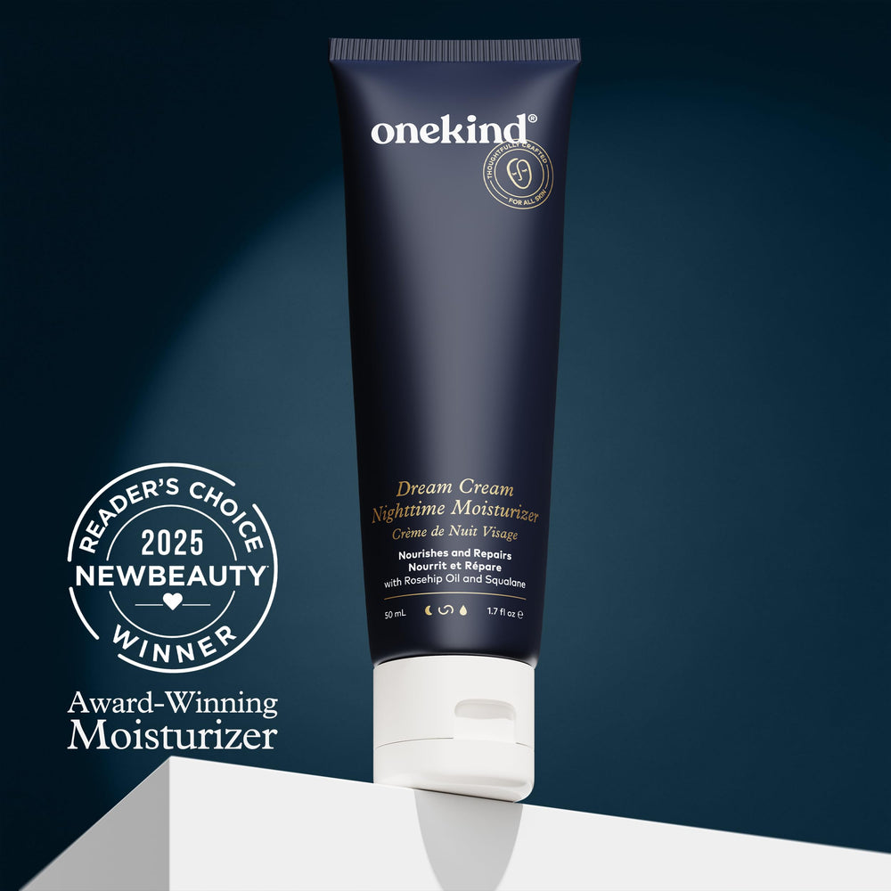 Onekind Night Moisturizer marked cruelty-free, aligning with ethical beauty choices.