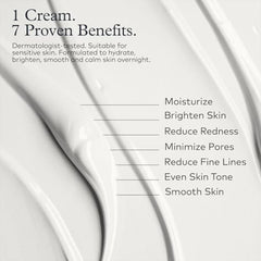 Onekind Night Moisturizer bottle highlights squalane for deep overnight hydration.