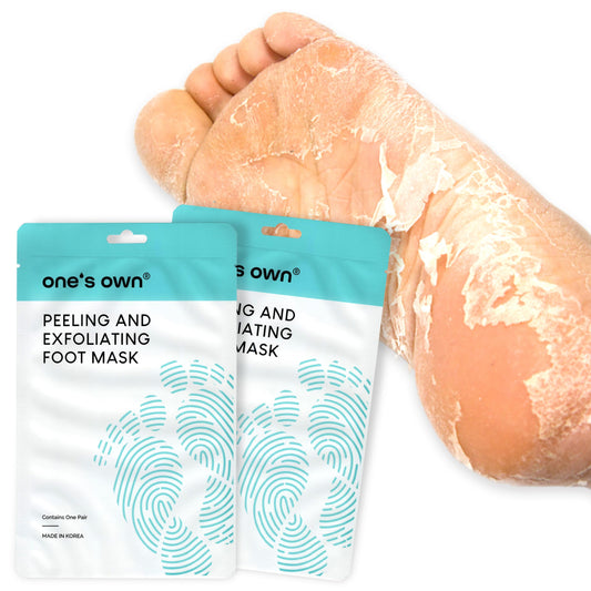 One's Own Foot Peel Mask packaging shown for at-home spa prep