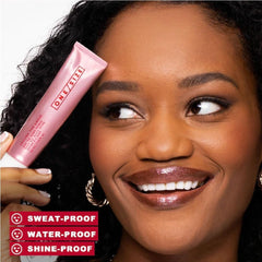 ONE/SIZE.by.Patrick.Starrr Secure Sweat Primer close-up emphasizes pore minimization effect.
