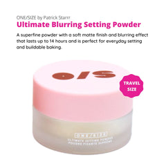 ONE/SIZE travel-size powder mini shown for on-the-go touch-ups.