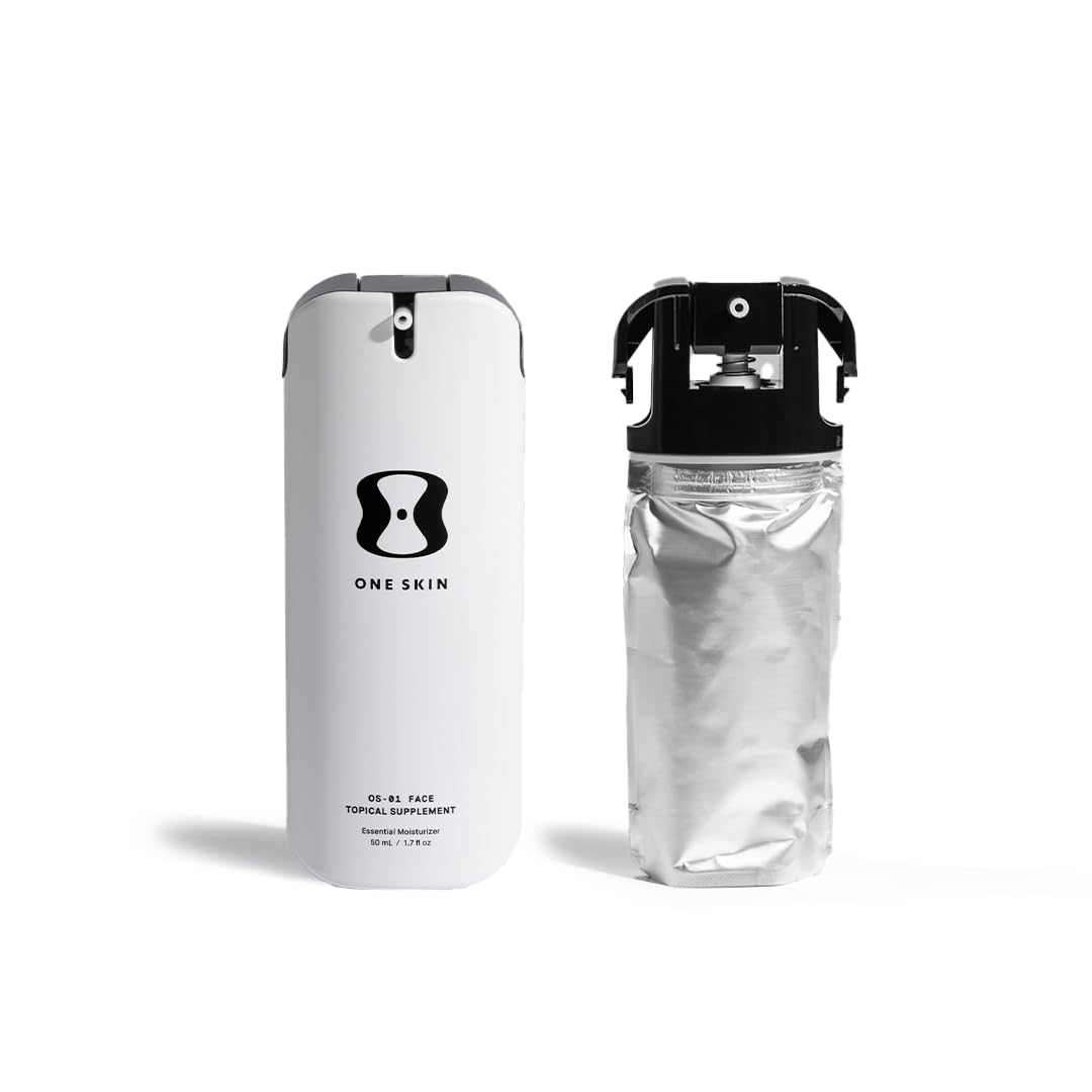 OneSkin FACE OS-01 bottle with pump for daily moisturization.