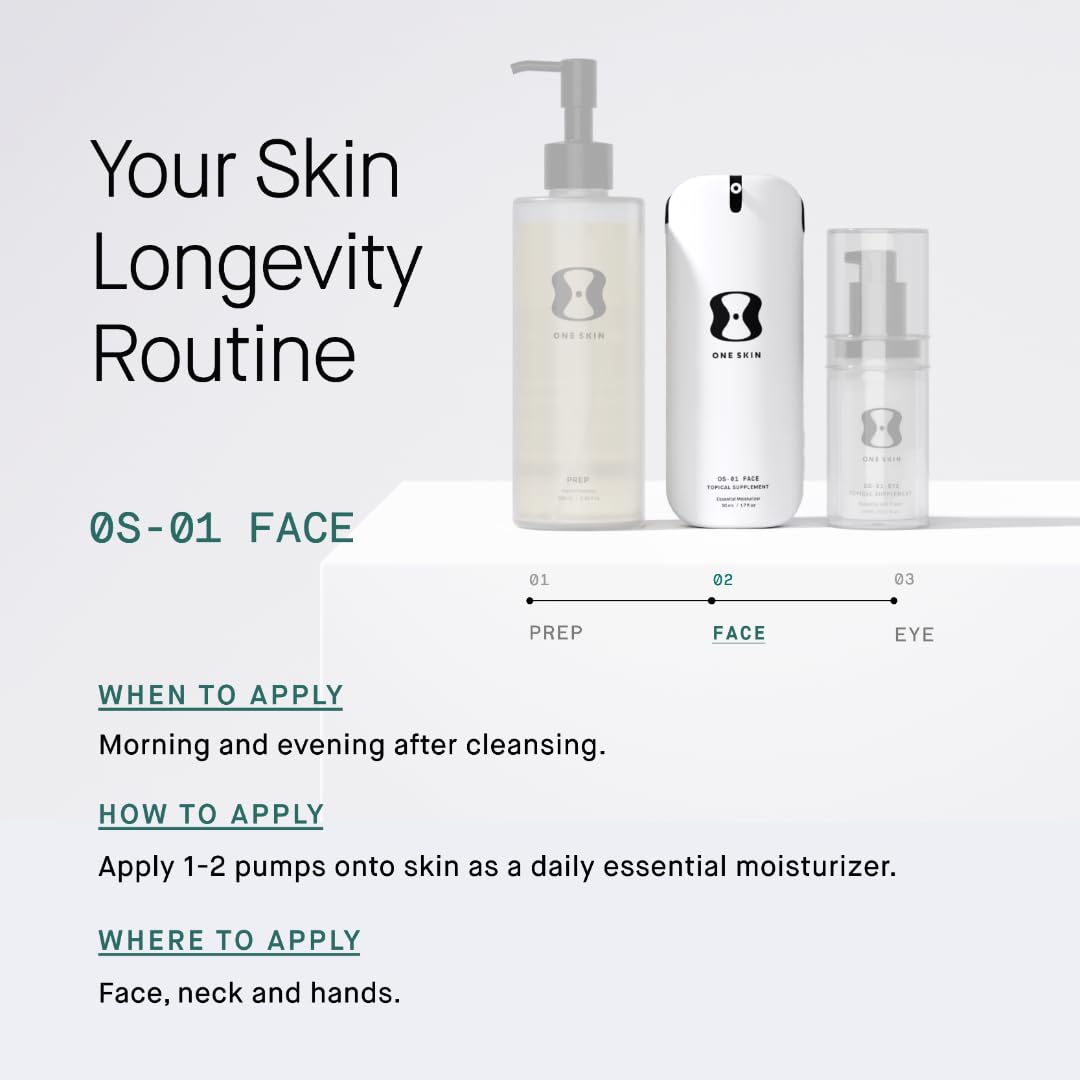 Product with minimalist box packaging for premium skincare routine.