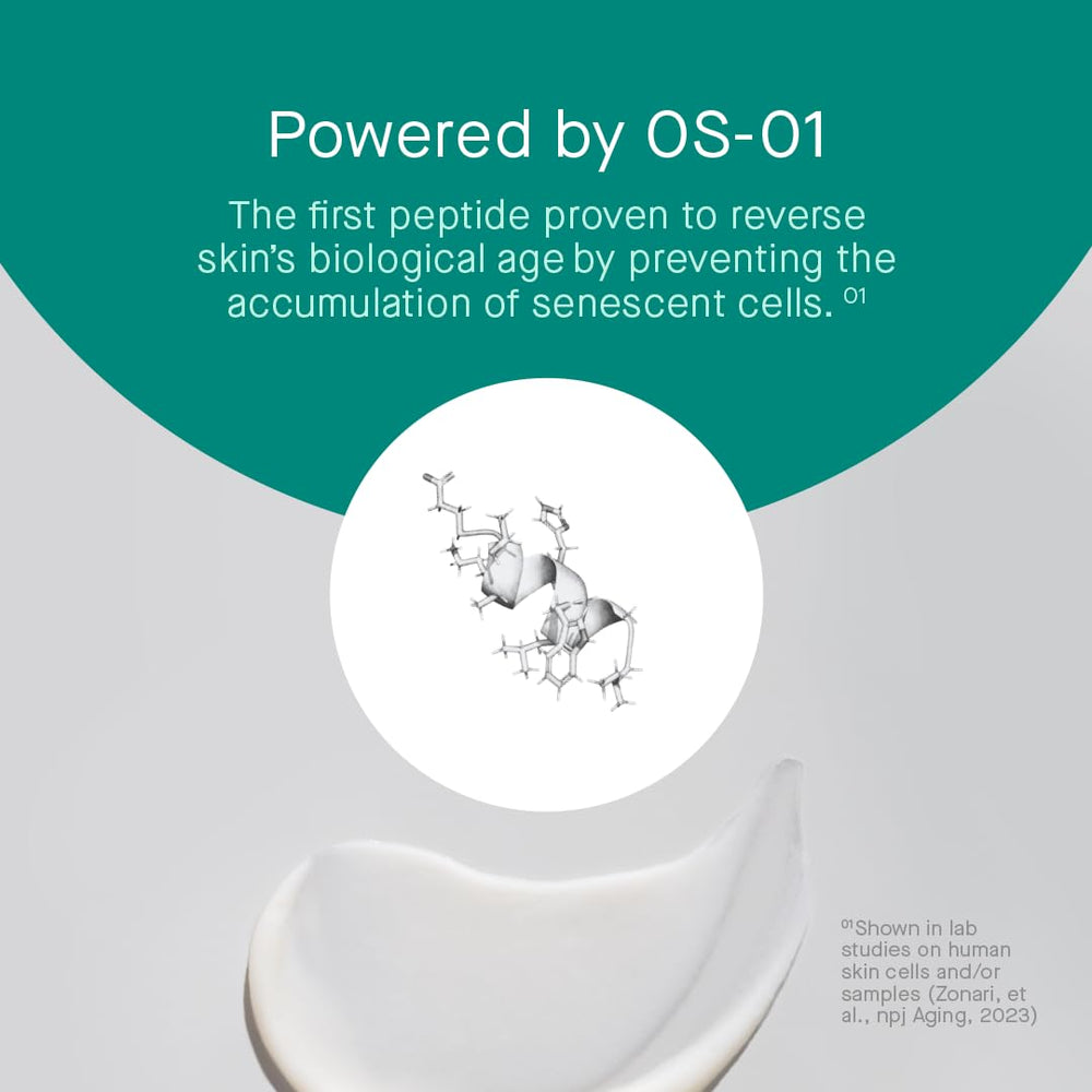 OneSkin OS-01 clean vegan fragrance-free formula.