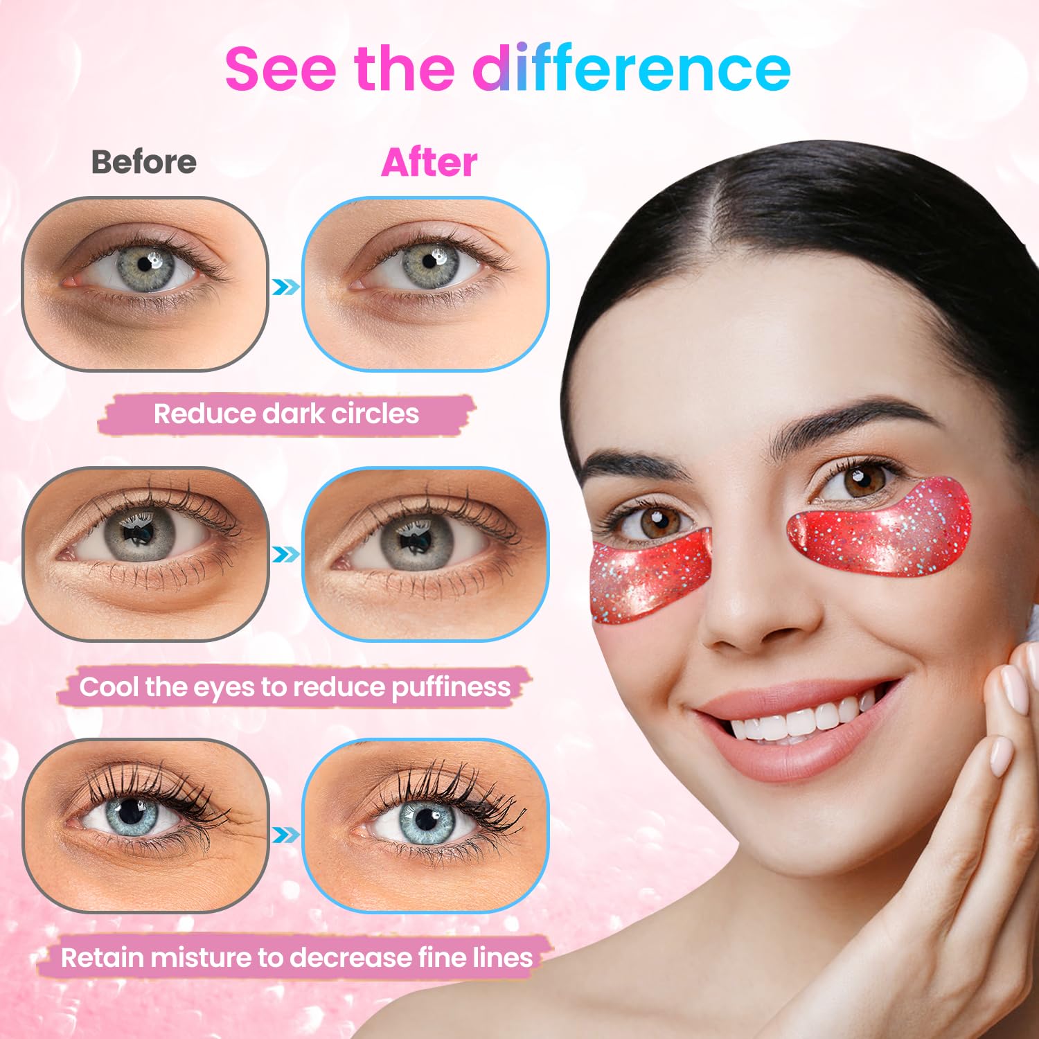 Onespring eye-masks target dark circles to brighten the under-eye area.