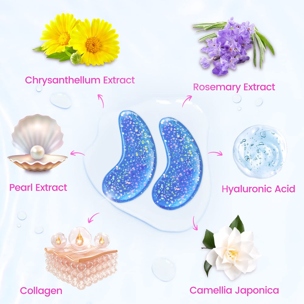Onespring eye masks reduce visible wrinkles for a smoother eye contour.