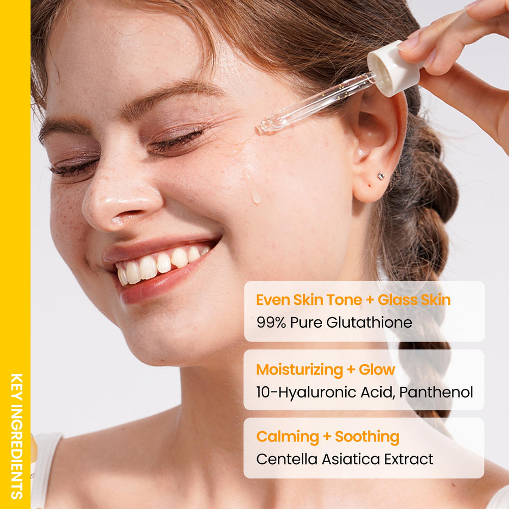 ONGREDIENTS Lightweight serum absorption closeup shows fast, non-greasy feel.