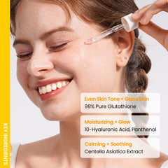 ONGREDIENTS Lightweight serum absorption closeup shows fast, non-greasy feel.