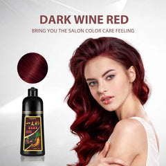 Onilyua 3-in-1 Hair Dye Shampoo foam application shows simple home use.