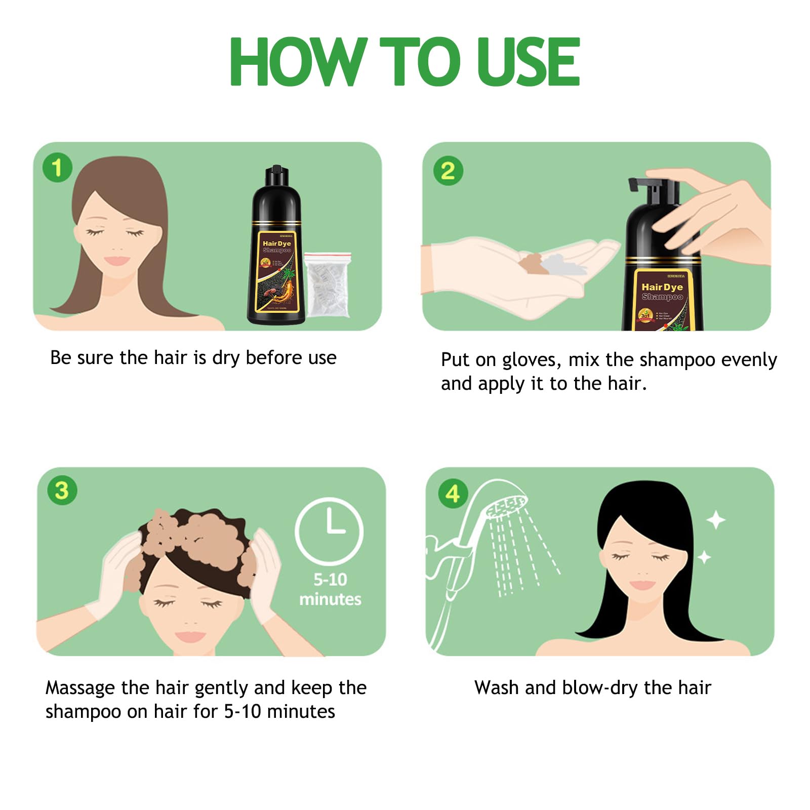 Onilyua foam shampoo lather showing easy rinse-off and lasting color effect.