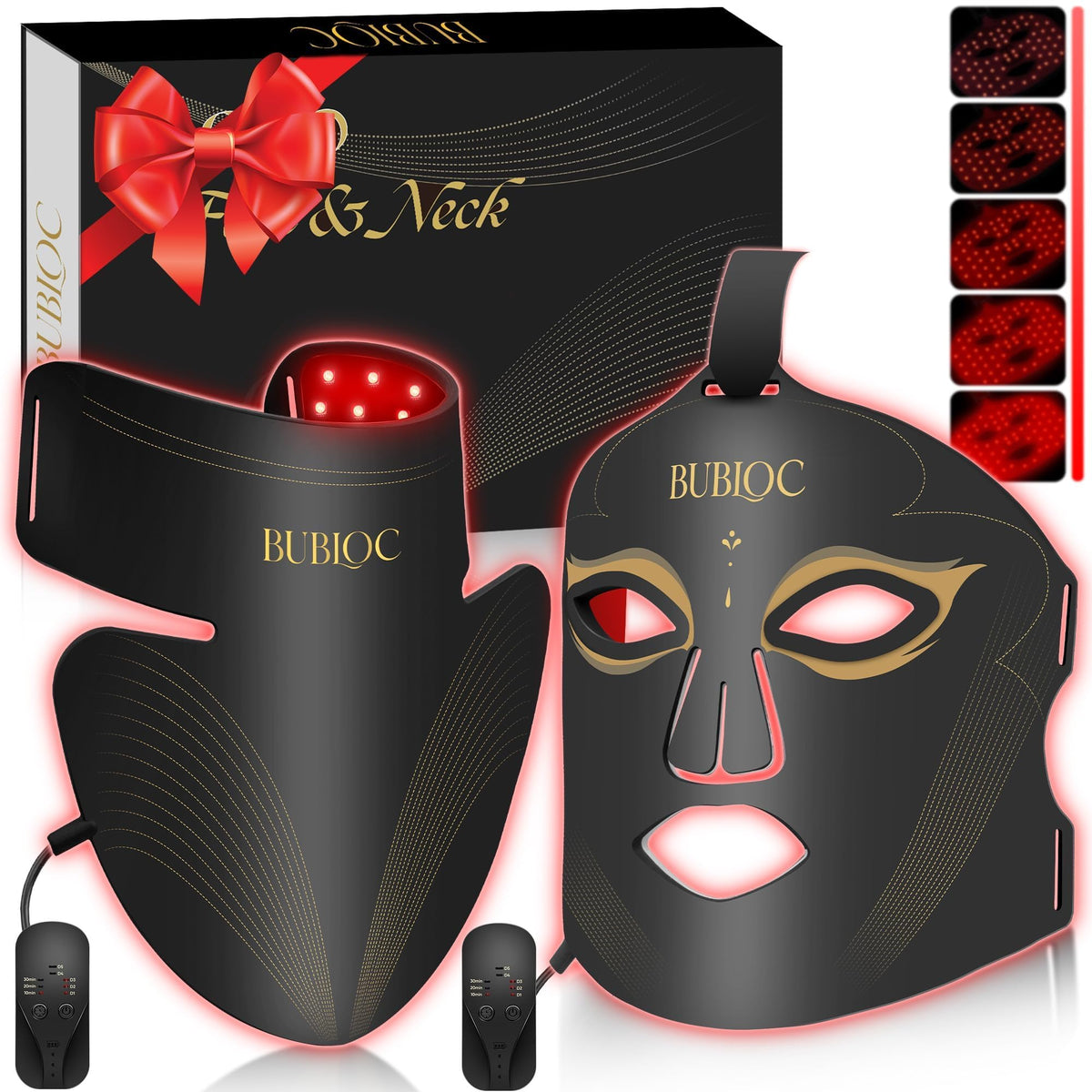 Onisdin face mask LED-therapy for facial care and skin texture improvement.