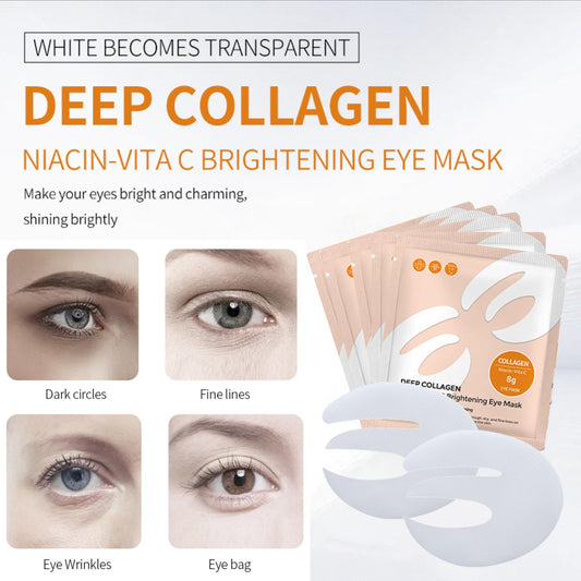 ONMYLOVIN eye patches close-up texture reveals collagen-rich formula for smoothing