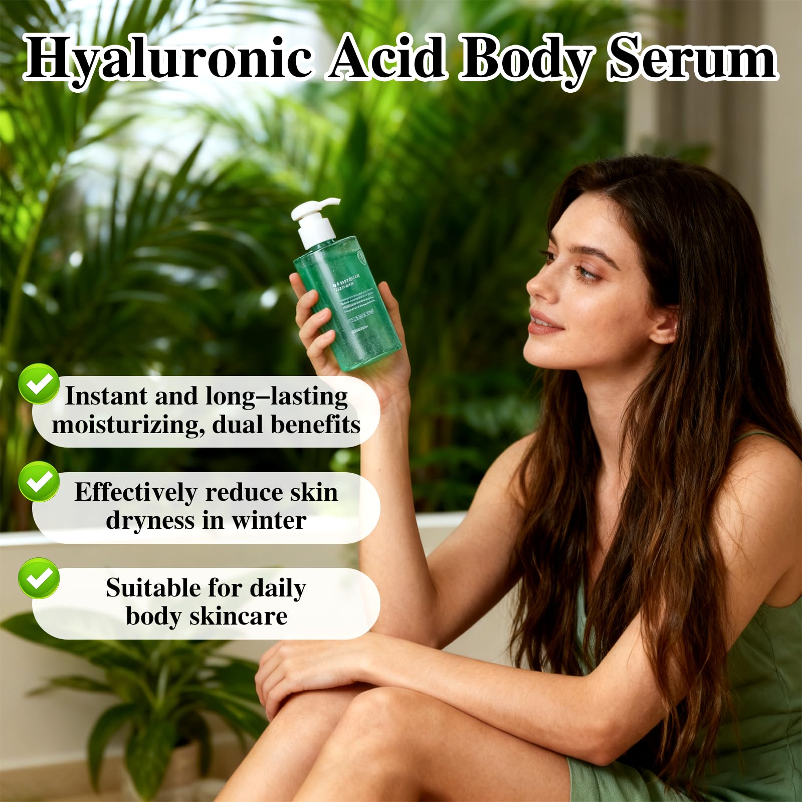 ONRSV hyaluronic acid serum during application for fast-absorbing hydration.