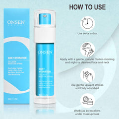 Onsen Secret Japanese green tea detail hints at refreshing antioxidant boost
