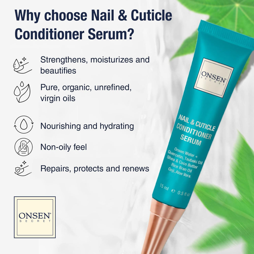 Onsen Secret nail buffer delivering smooth, polished edges.