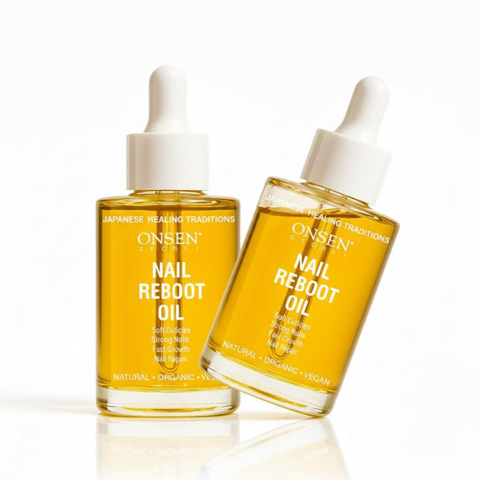 Onsen Secret nail and cuticle oil bottle for nourishing nails and cuticles
