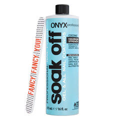 Onyx remover kit includes a handy nail file for at-home mani