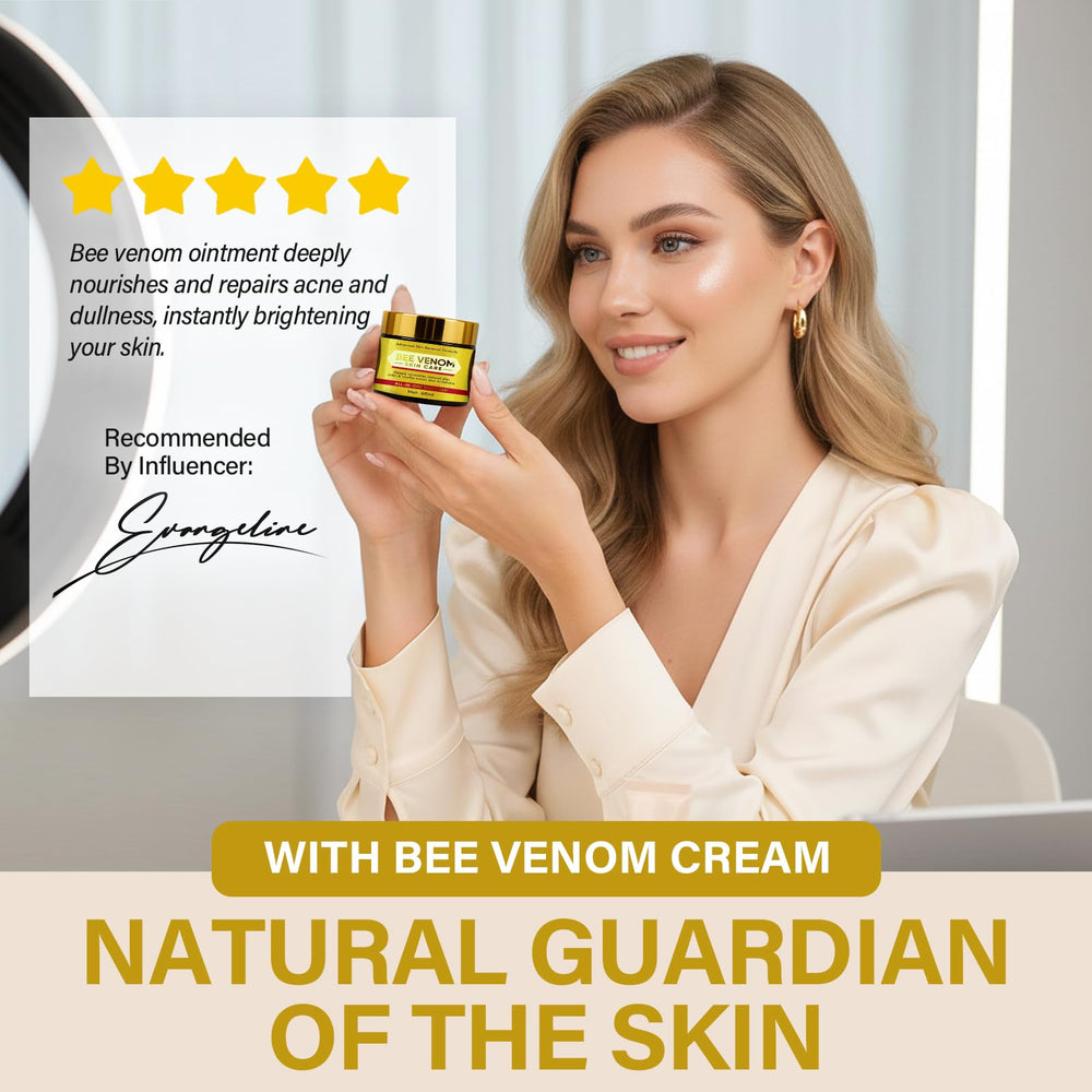 Onzzyl Bee Venom Cream neck-and-decolletage care for evenly hydrated skin.
