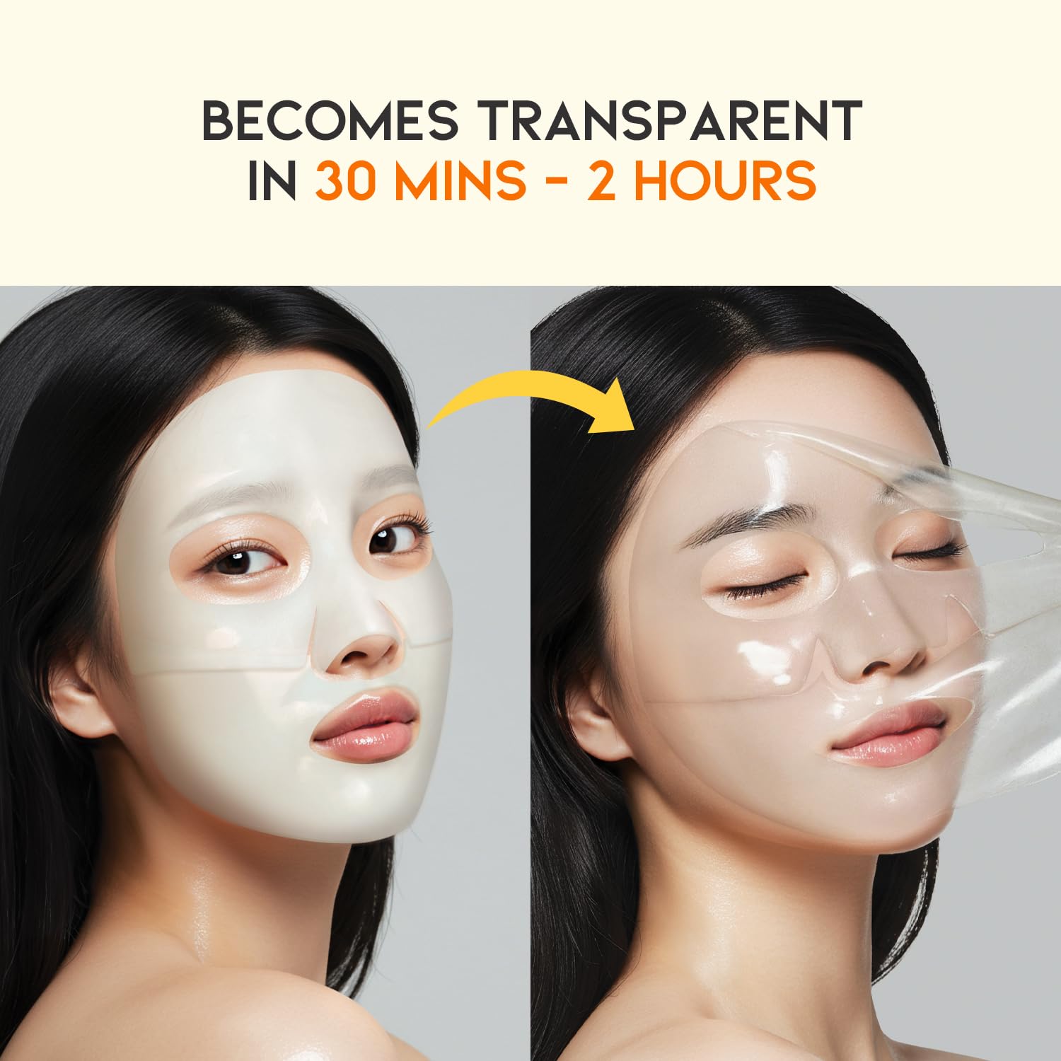 OOTD mask applied on the face during routine for instant hydration.