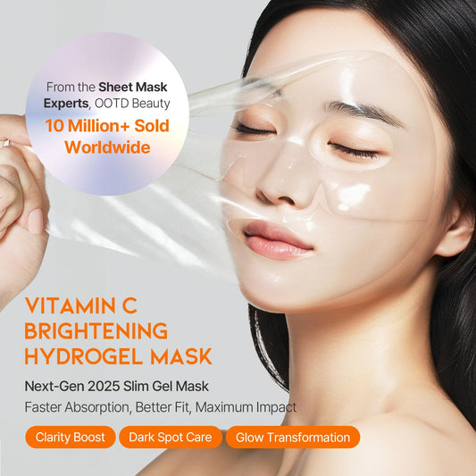 OOTD vitamin C collagen hydrogel mask pack for vibrant-looking skin.