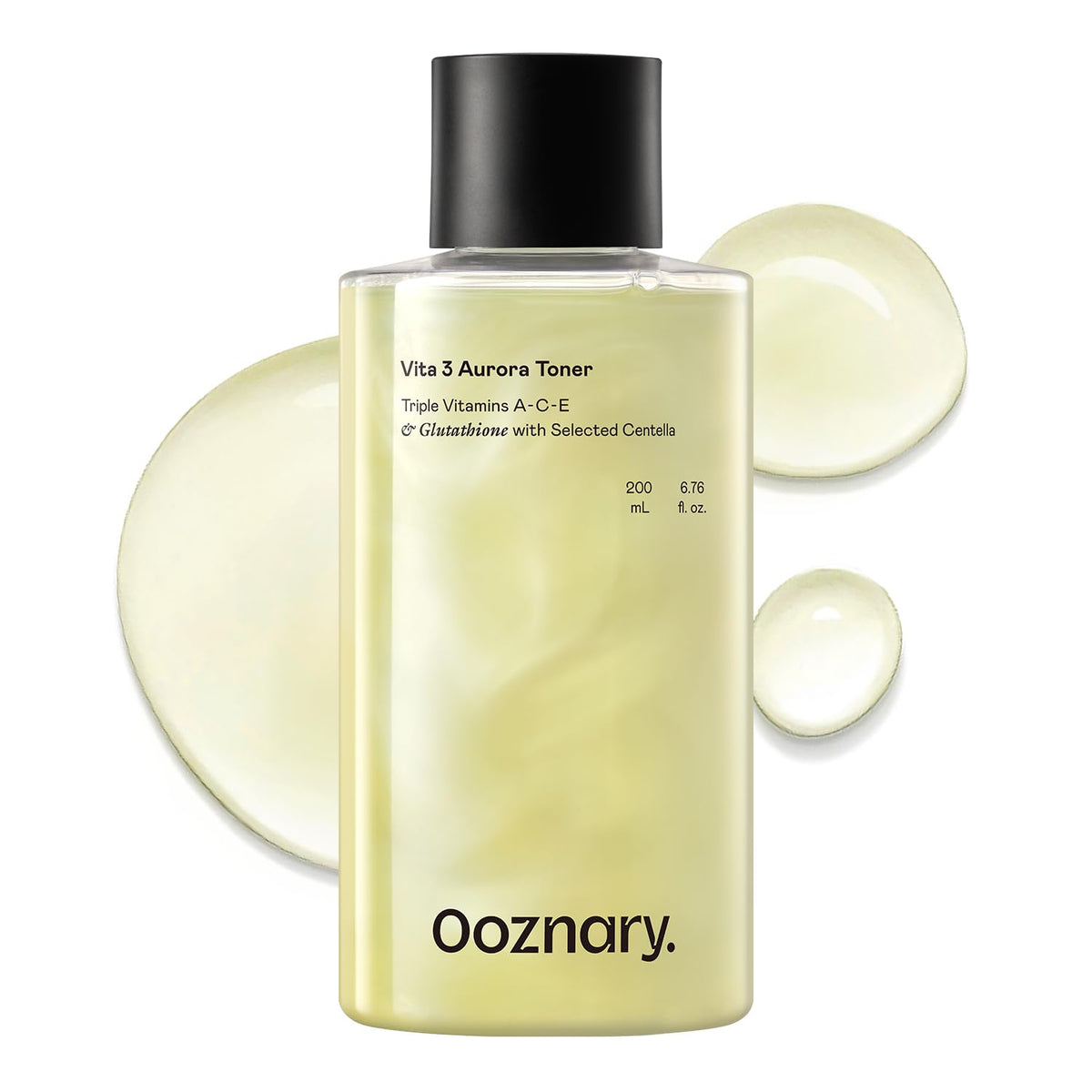 OOZNARY Vita 3 Aurora toner bottle view for hydration and glow