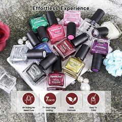 OpenLive cat-eye polish swatches reveal color and shimmer.
