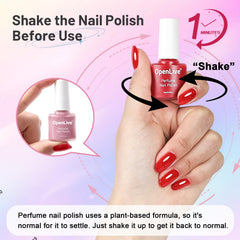 OpenLive fast-dry formula close-up emphasizes quick 120-second drying for efficient manicures