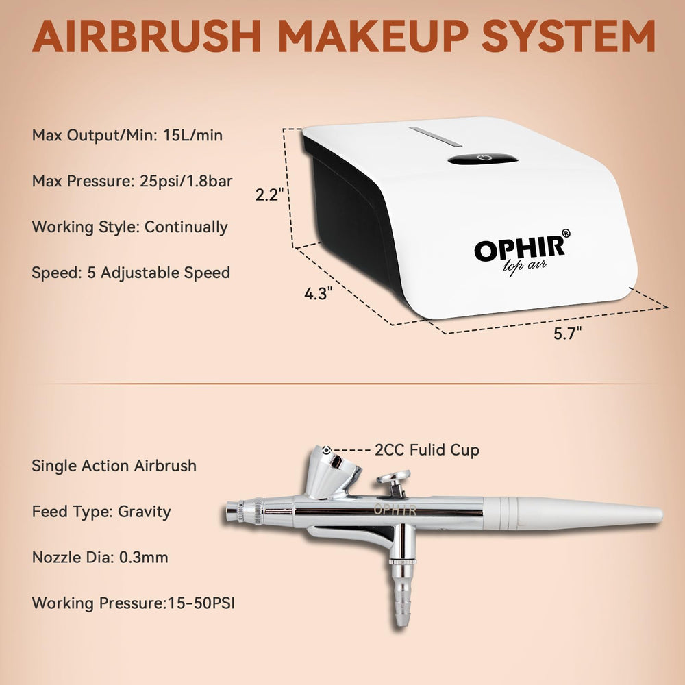 OPHIR Professional air compressor setup for steady, salon-like results